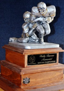 The Wally Barrow Memorial Championship trophy